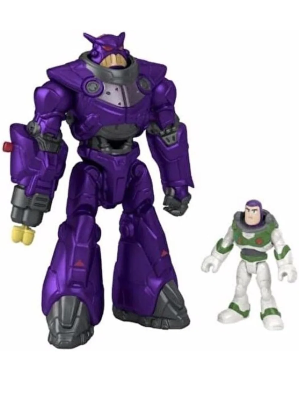 Disney Lightyear Purple Armored Mech with Green-White Astronaut Figure